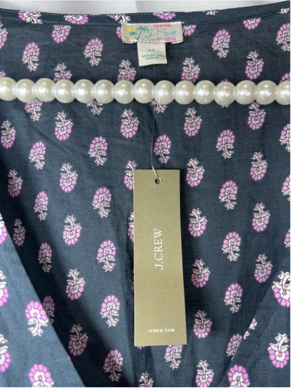 J Crew Tiered Cotton Voile Beach Dress In Best Buds Womens Size XS Lightweight